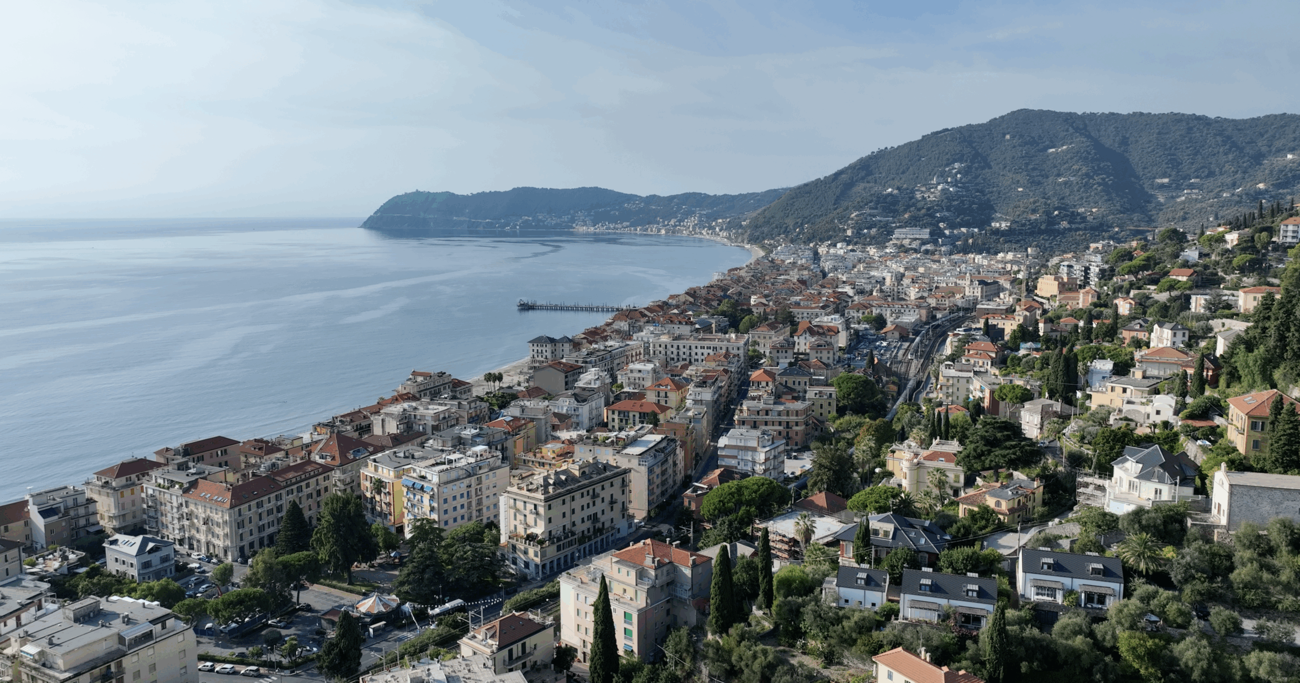 Vista dall'alto di Alassio