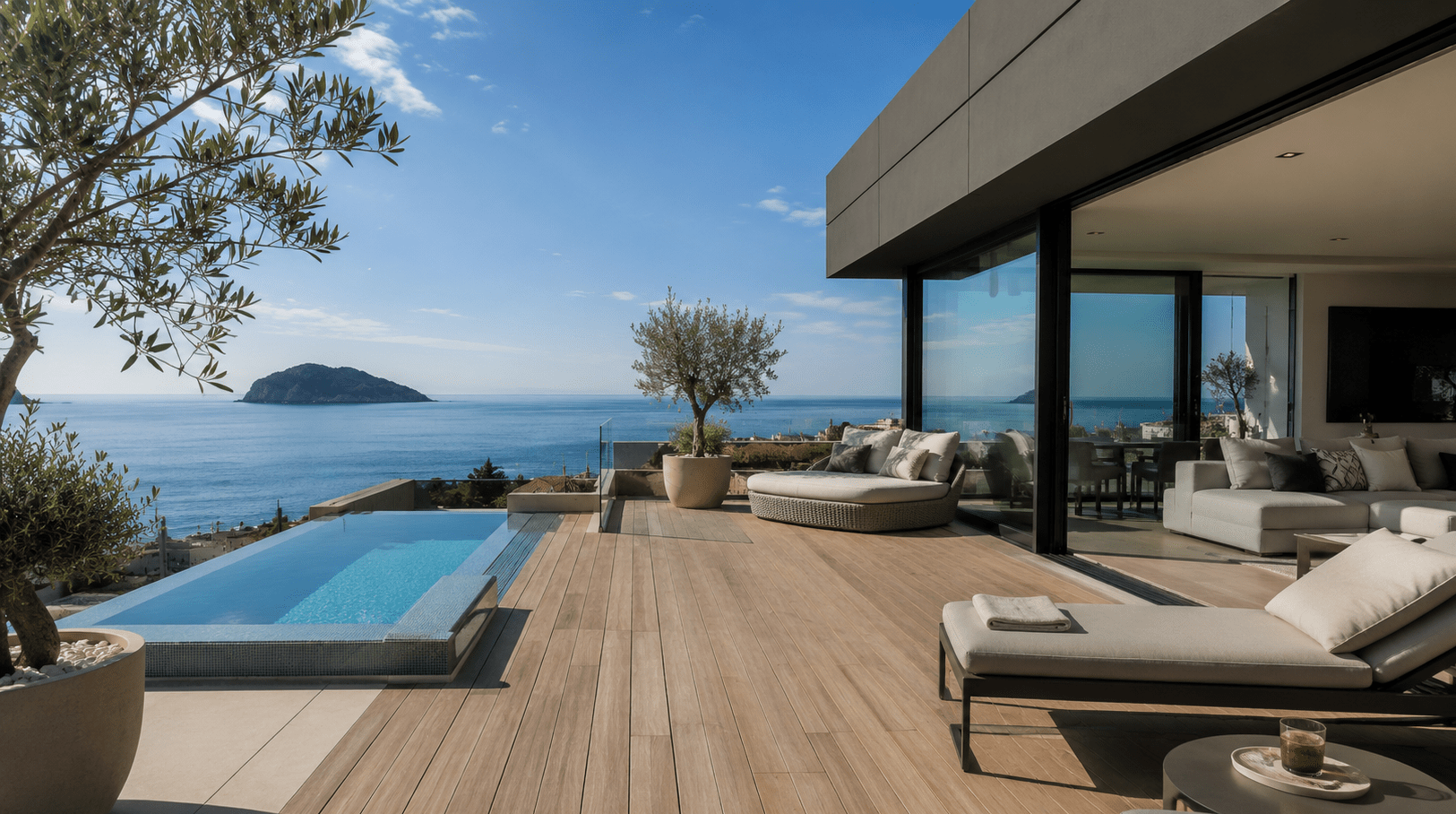 Case di lusso Alassio: attico fronte mare con ampio terrazzo panoramico e finiture di pregio.