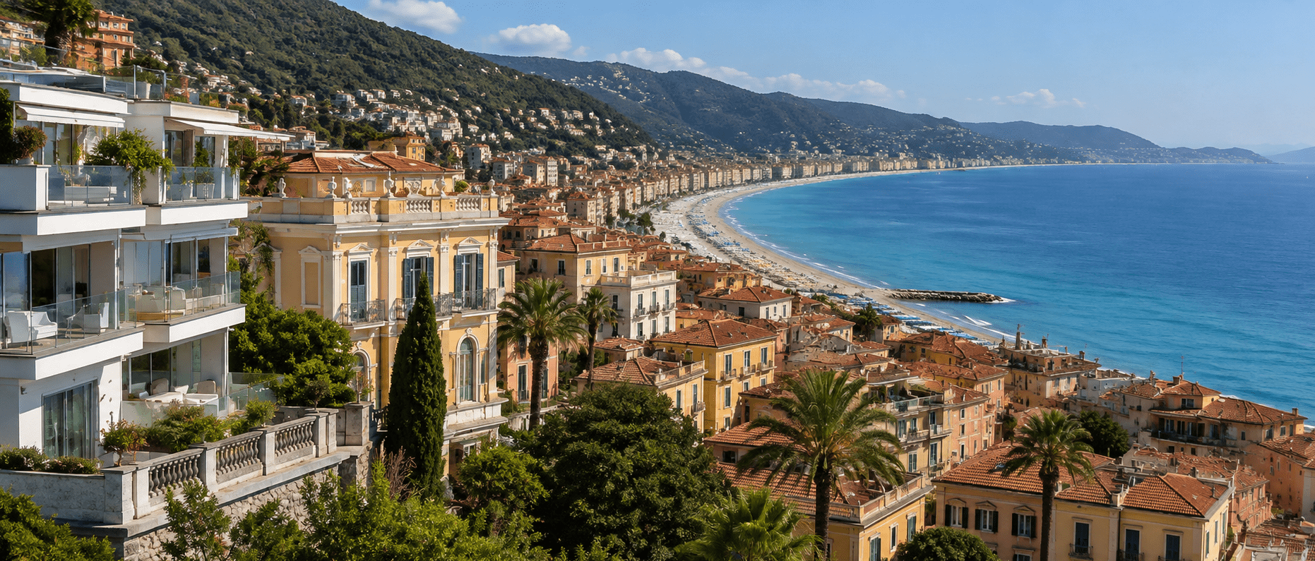 Cantiere di nuova costruzione o ristrutturare ad Alassio con vista mare
